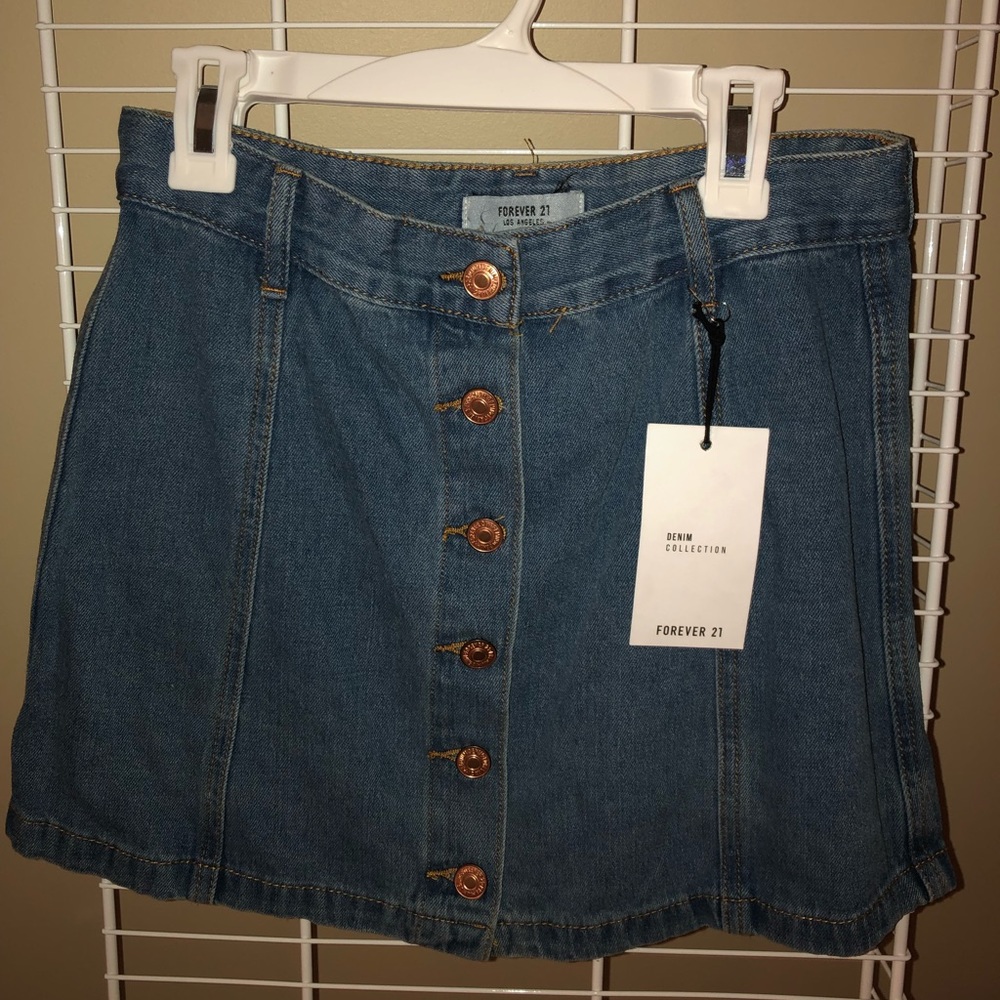 NWT F21 Jean Skirt
